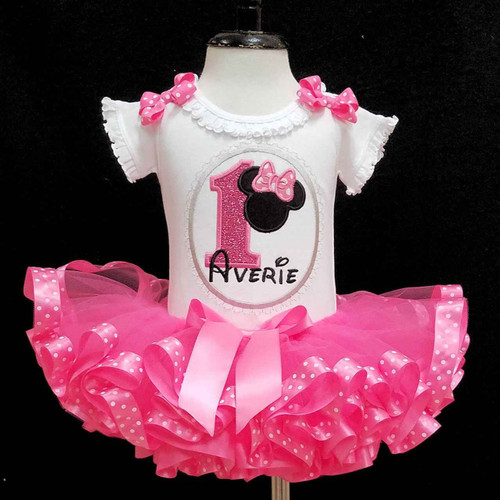 Minnie  tutu dress, baby girl 1st birthday outfit, Minnie Mouse 1st birthday outfit girl Minnie Mouse first birthday outfit