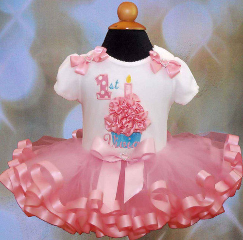 3D Cupcake 1st Birthday girl Outfit 1st birthday tutu dress