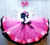 ribbon tutu outfit with barbie silhouette
