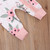 Lovely Infant Baby Girl Floral Romper Ruffle Edge Buttoned Collar Long Sleeve Long Pants Bowknot Hairband