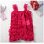Baby Lace Rompers Infant Lace Romper with Straps Ribbon Bow Kids Jumpsuit Baby Girls Lace Ruffled Petti Clothes