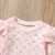 2Pcs Girls Clothing Set Casual Floral Ruffled Ribbed knit