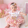 pink and gold Minnie Mouse birthday outfit