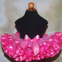 Birthday Tutu Shocking Pink Fluffy Ribbon Trimmed Tutu , Other Colors available