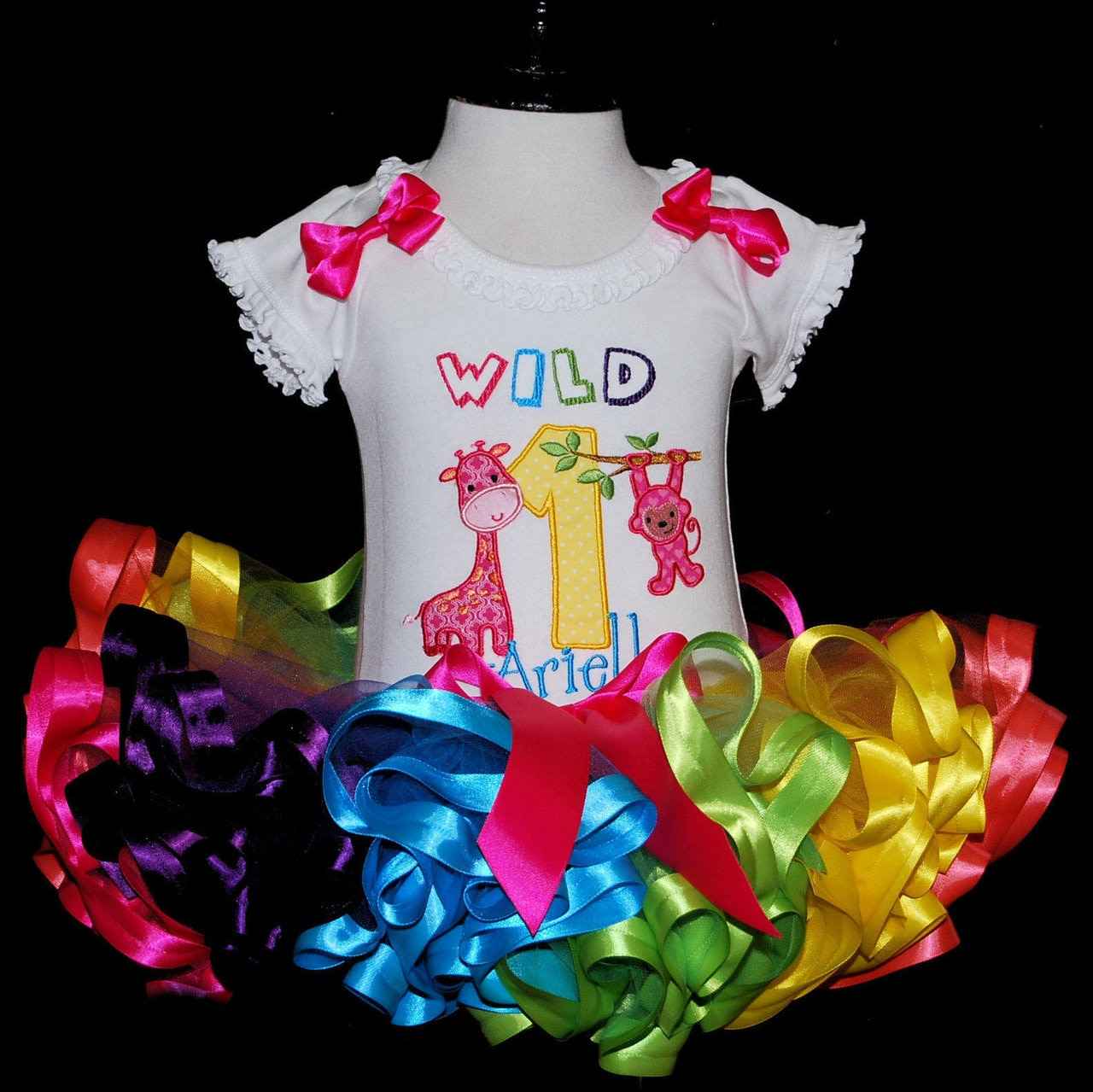 wild one 1st birthday outfit girl