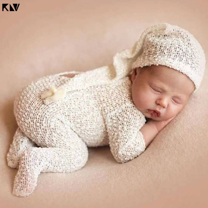 Newborn Long Sleeve Jumpsuit with hat