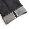 Elgin - Mid Rise Slim Tapered Selvedge Jeans bottom folded view 