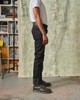 The Blubaugh- Mid Rise Slim Straight Black Selvedge Jeans- 13.5 oz.