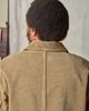 Shawl Collar Cord Jacket Taupe