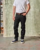 Elgin Mid Rise Slim Tapered Japanese Black Selvedge Jeans 13.5 oz.