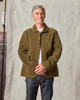 Shawl Collar Cord Jacket Olive