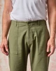 Fatigue Pant - Olive Sateen Straight Wide Leg