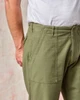Fatigue Pant - Olive Sateen Straight Wide Leg