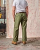 Fatigue Pant - Olive Sateen Straight Wide Leg