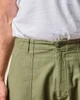 Fatigue Pant - Olive Sateen Straight Wide Leg