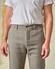 Herringbone Straight Leg Button Fly Pant