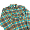 Clampdown Turquoise Plaid Flannel Shirt
