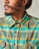 Clampdown Turquoise Plaid Flannel Shirt