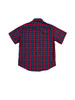 W10 Short Sleeve Madras Shirt- Navy / Red