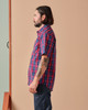 W10 Short Sleeve Madras Shirt- Navy / Red-3