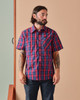 W10 Short Sleeve Madras Shirt- Navy / Red-2