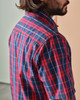 W10 Short Sleeve Madras Shirt- Navy / Red-12