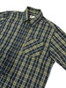 W10 Short Sleeve Madras Shirt- Navy / Olive