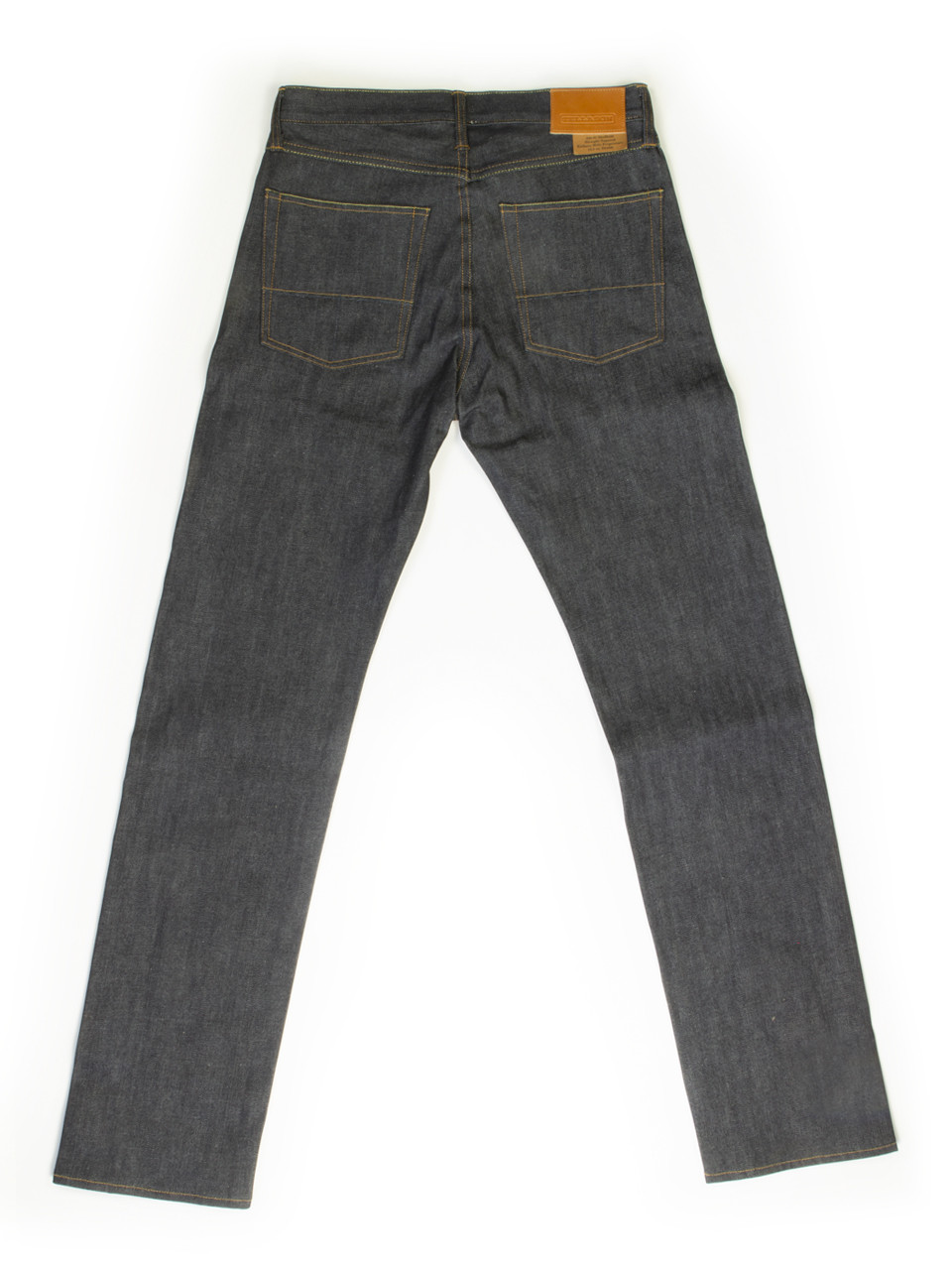 Sheffield 12.5 oz. Straight Tapered Raw Denim Jeans | Tellason