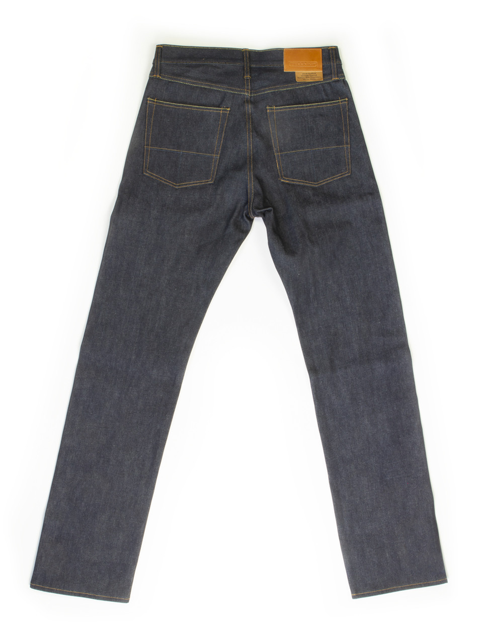 Sheffield 16.5 oz. Straight Tapered Raw Denim Jeans | Tellason