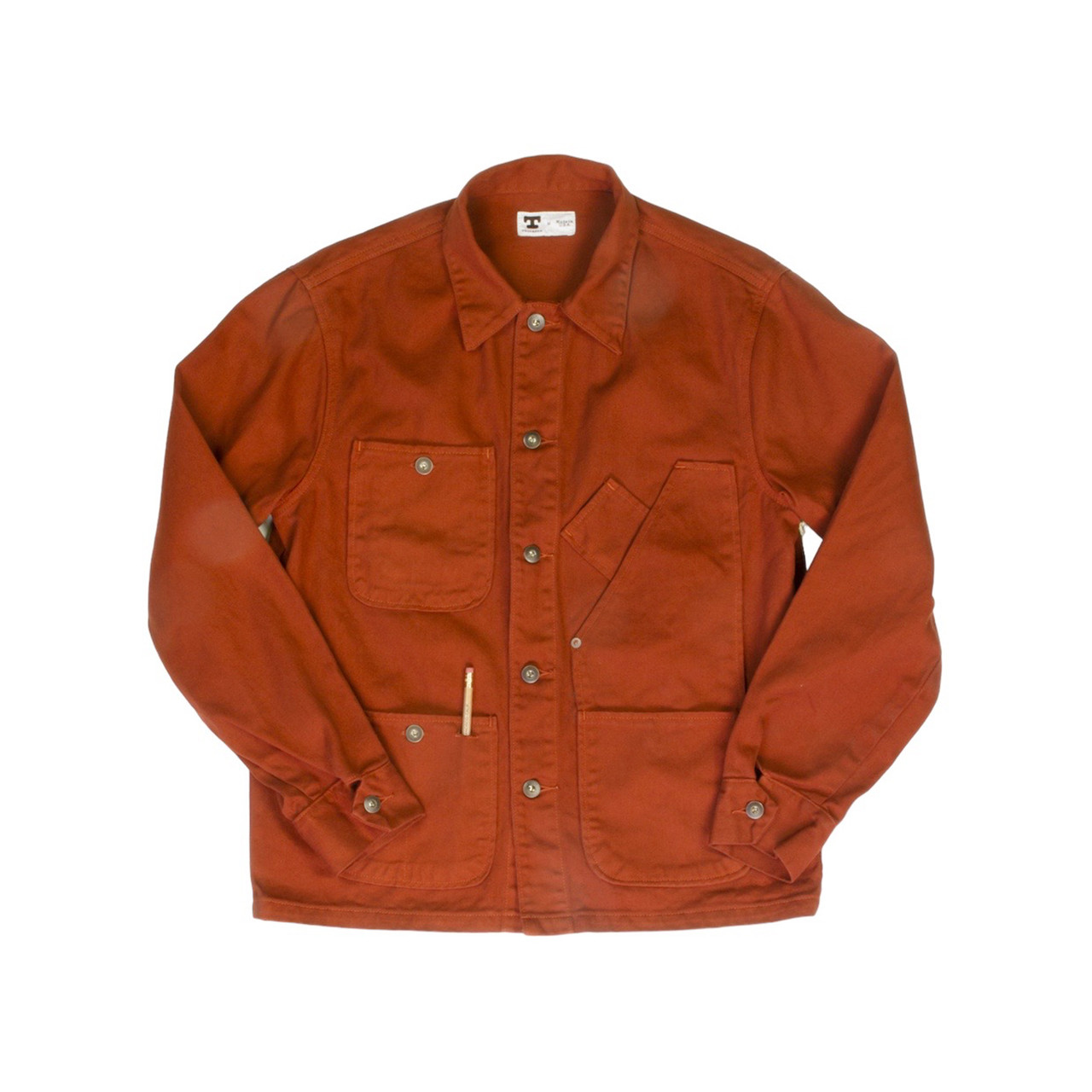 Orange Coverall Jacket 12.5 oz. Selvedge Denim | Tellason