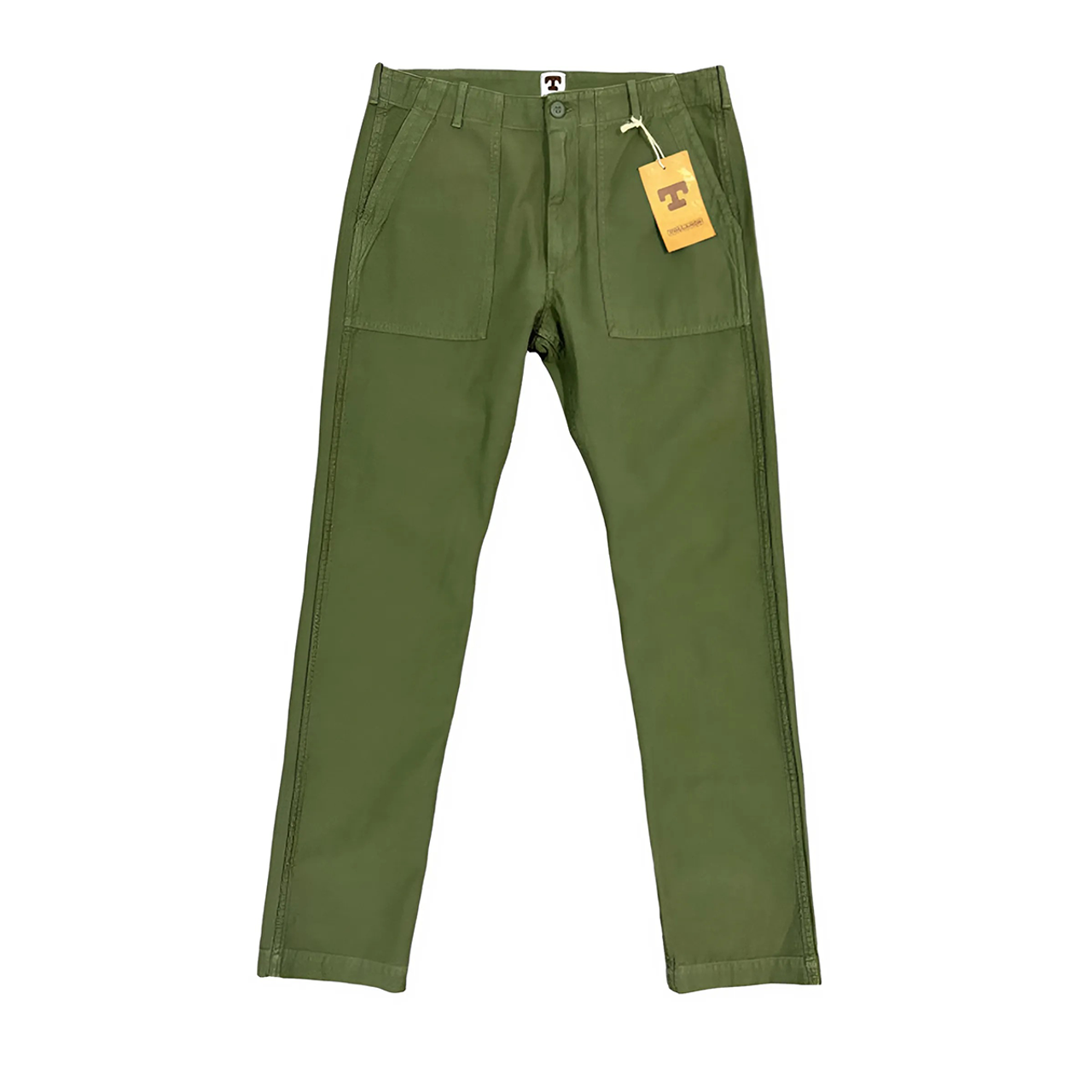 【COLOR iN ID】out fatigue pants FATIGUE PANT Olive Sateen Original Tapered Leg
