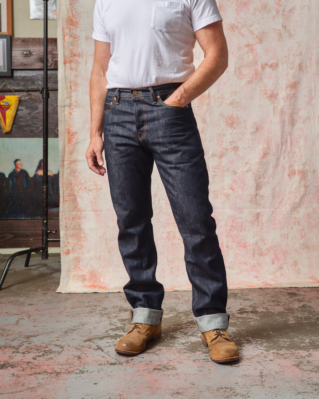 TELLASON WHITE OAK CORN DENIME Gジャン L Buy Tellason Stock Men's 14 oz Cone Mills White Oak Denim Coverall