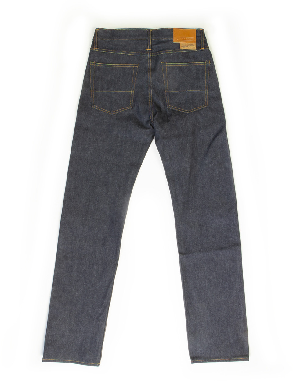 THE BLUBAUGH Mid Rise Slim Straight Selvedge Jeans