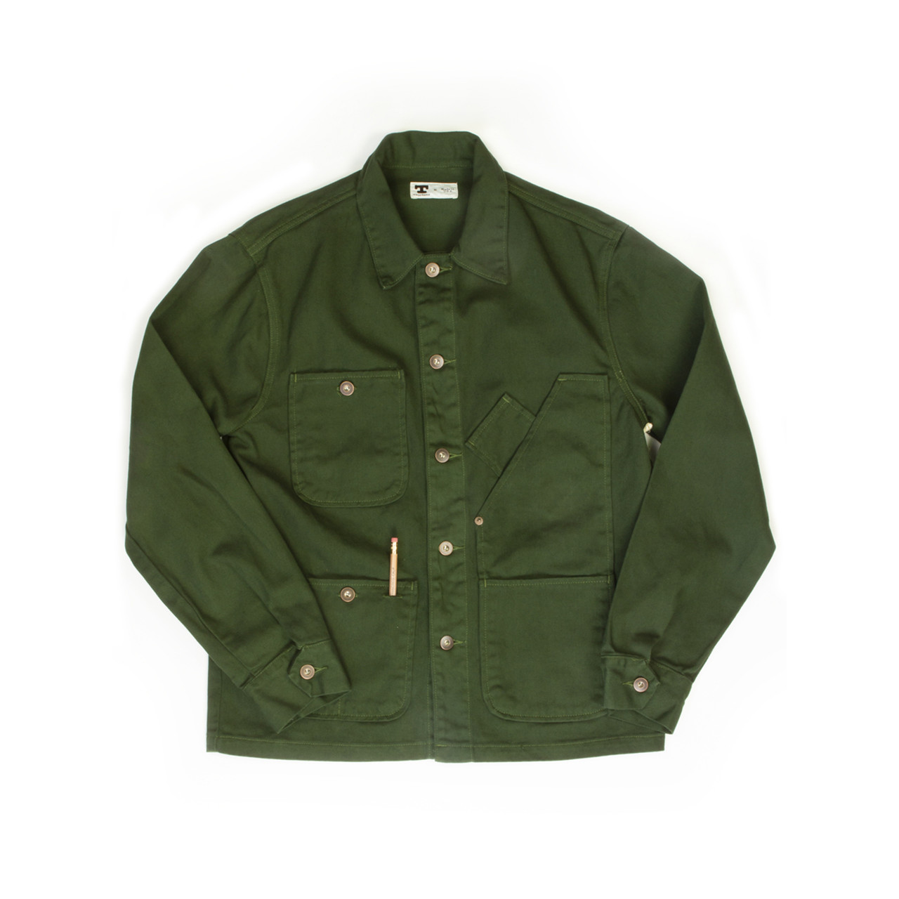 Coverall Jacket - Garment Dyed Green