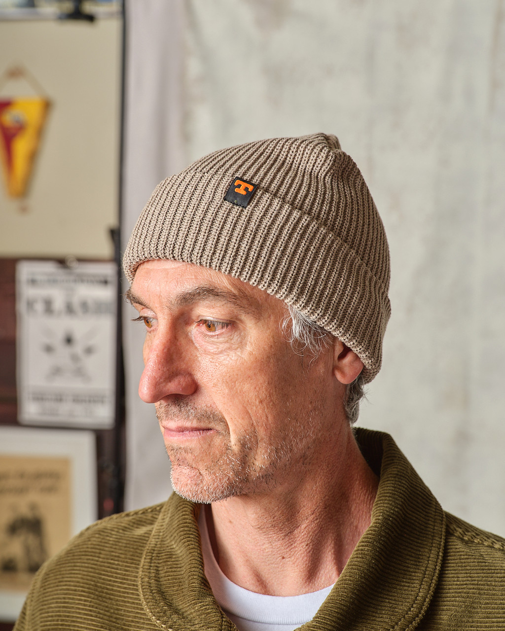 WATCH CAP Cotton (Bark) - Tellson.com