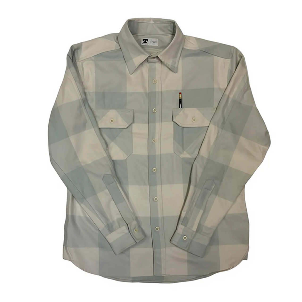 Clampdown - Windowpane Plaid Flannel Shirt - Tellason