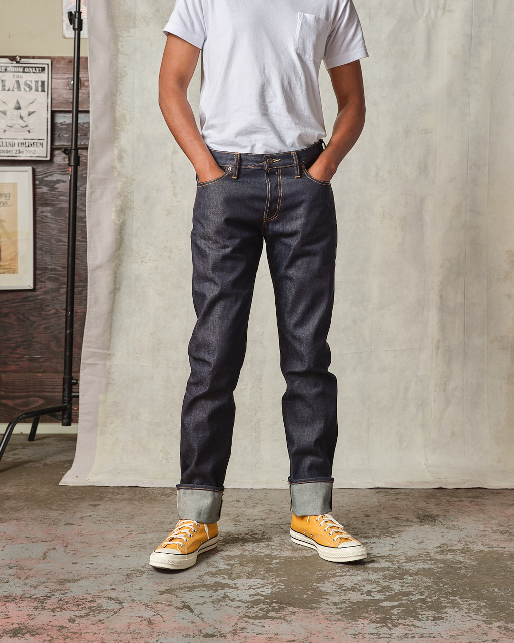 TELLASON LADBROKE GROVE 赤耳デニム USA製 32 Ladbroke Grove Slim Tapered Selvedge Jeans â€“ 14.5 oz