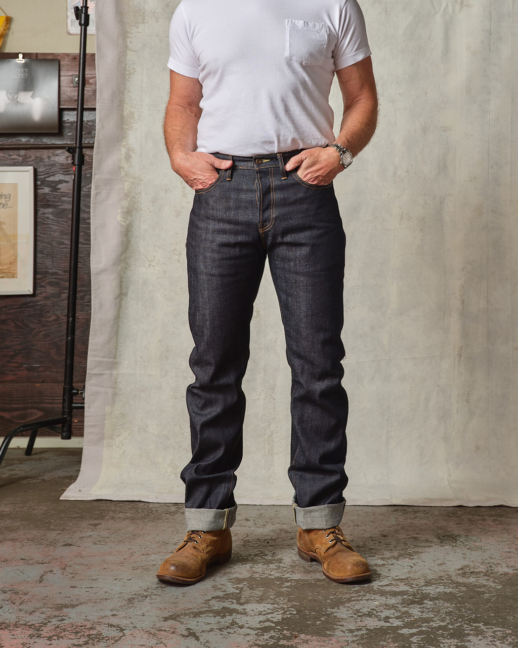 Ankara Straight Leg Selvedge Jeans - 14.75oz