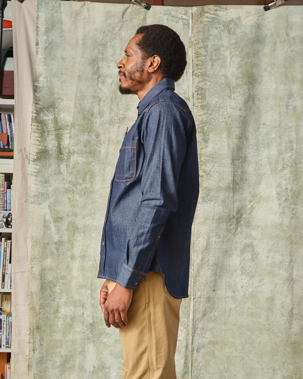 Topper 7.5oz Selvedge Denim Shirt | Tellason