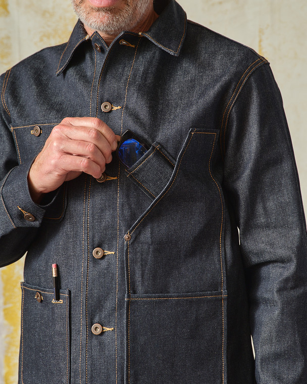 Coverall Jacket 12.5 oz. Selvedge Denim | Tellason