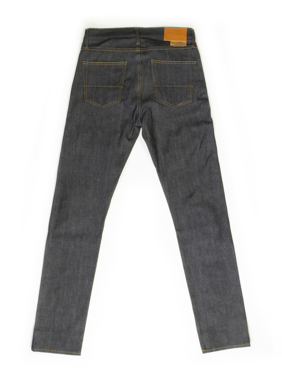 Elgin 12.5 oz. Mid Rise Slim Tapered Raw Denim Jeans | Tellason