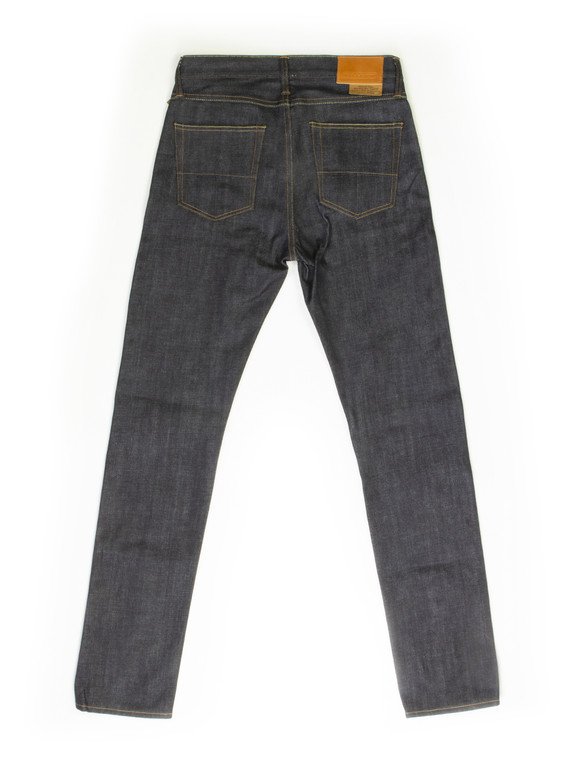 Elgin 14.75 oz. Mid Rise Slim Tapered Raw Denim Jeans | Tellason