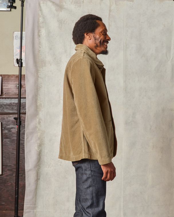 SHAWL COLLAR CORD JACKET - Tellason.com