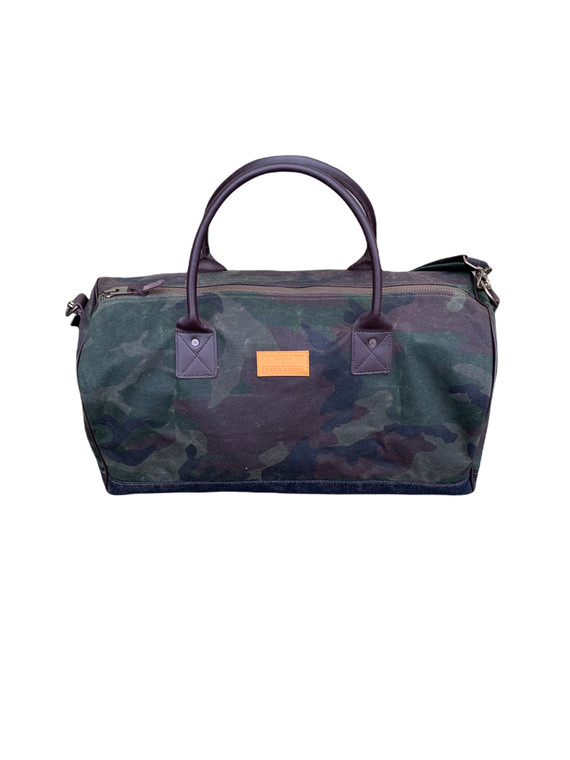 VANDAL-A DUFFLE BAG. WOODLAND CAMO / 3M BLACK REFLECTIVE