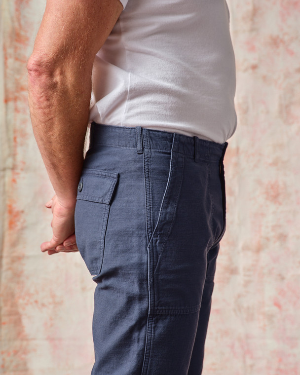 FATIGUE PANT Navy Sateen Original Tapered Leg