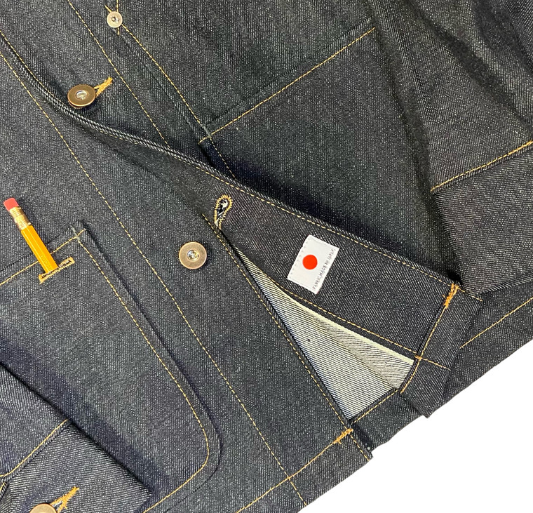 Coverall Jacket Selvedge 14 oz. Natural Indigo