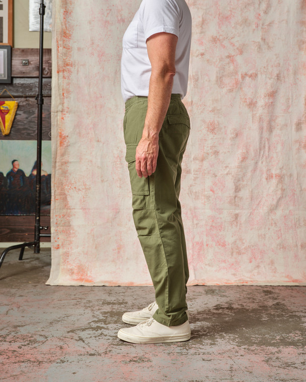 Easy Pant- cotton ripstop (olive) - Tellason