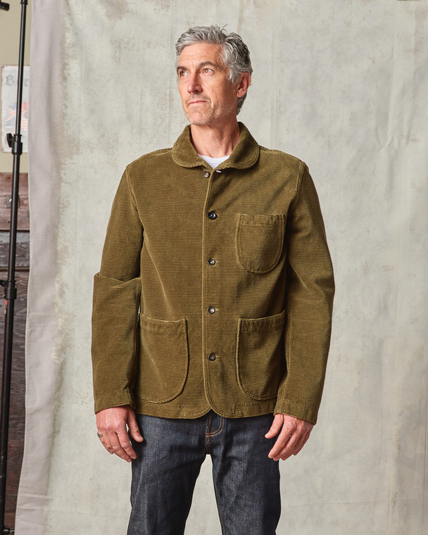 [新品未使用]STAND UP SHAWL COLLAR JACKET Wheeler Shawl Collar Jacket - 14.5oz Navy Blue Medium Wash