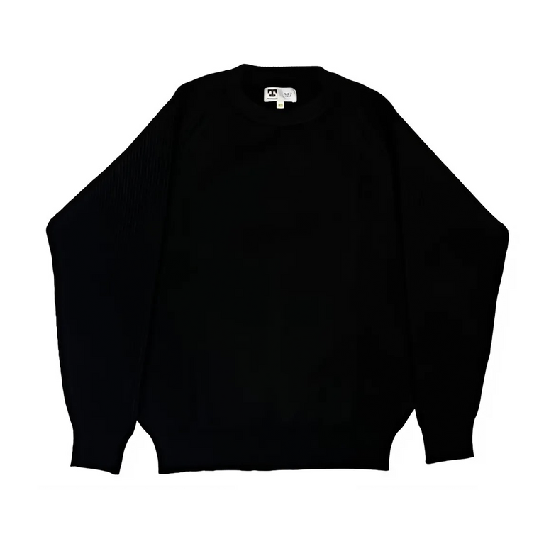 Wool Crewneck Sweater (Black)