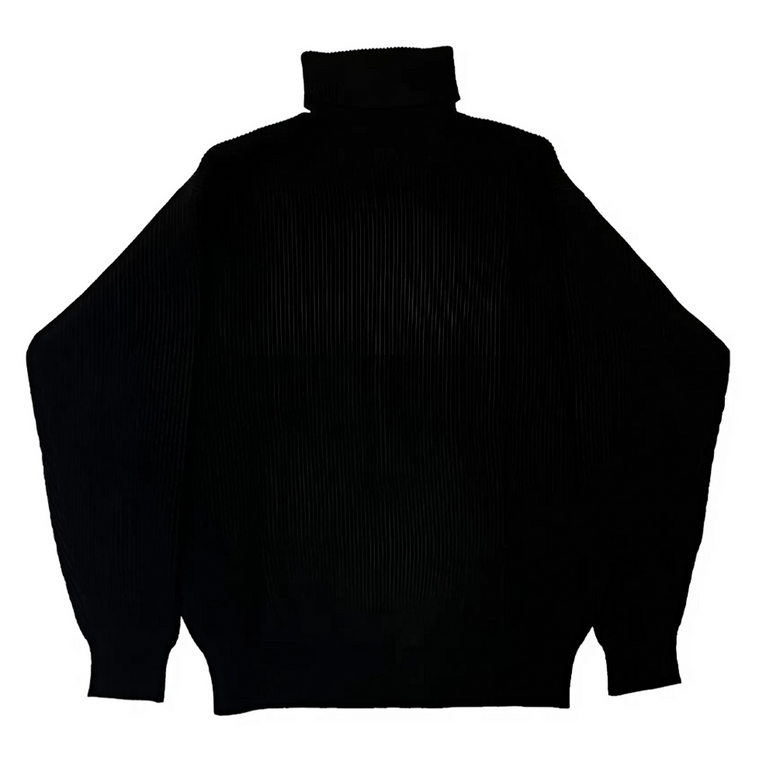 Wool Turtleneck Sweater (Black) 